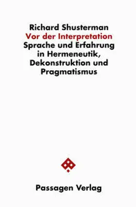 Shusterman / Engelmann |  Vor der Interpretation | Buch |  Sack Fachmedien