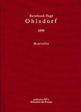 Gebesmair / Mittermayer |  Bernhard-Tage Ohlsdorf 1999 | Buch |  Sack Fachmedien