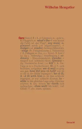 Hengstler |  Fare | eBook | Sack Fachmedien
