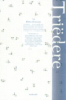 Ballhausen / Schmidt |  Triëdere #14: Kleines Bestiarium des Alltags | Buch |  Sack Fachmedien