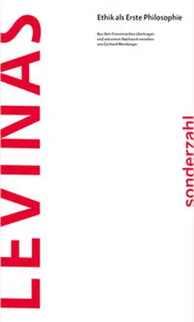 Levinas / Lévinas |  Ethik als Erste Philosophie | Buch |  Sack Fachmedien