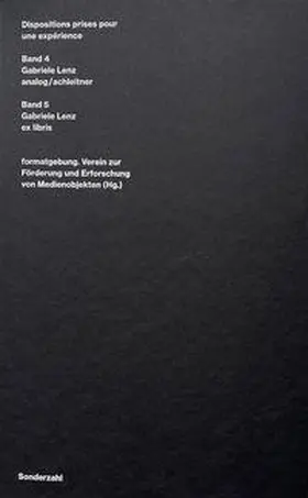 Lenz / formatgebung. |  Dispositions prises pour une expérience | Buch |  Sack Fachmedien