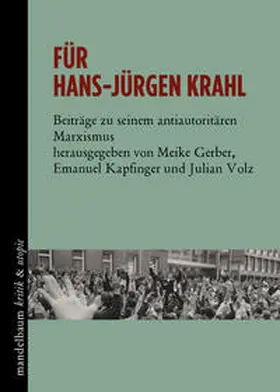 Meike / Kapfinger / Volz |  Für Hans-Jürgen Krahl | Buch |  Sack Fachmedien