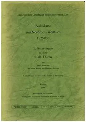 Schalich |  Bodenkarten von Nordrhein-Westfalen 1:25000 / Düren | Sonstiges |  Sack Fachmedien