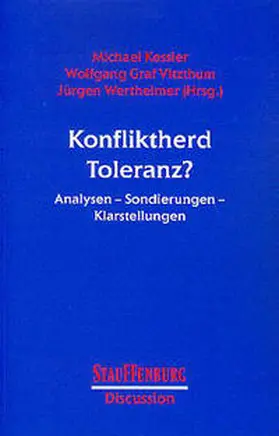 Kessler / Vitzthum / Wertheimer |  Konfliktherd Toleranz? | Buch |  Sack Fachmedien