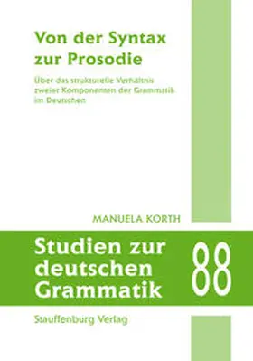 Korth |  Von der Syntax zur Prosodie | Buch |  Sack Fachmedien