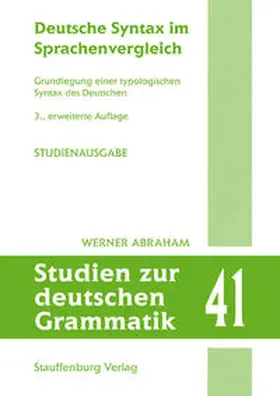 Abraham |  Deutsche Syntax im Sprachenvergleich | Buch |  Sack Fachmedien