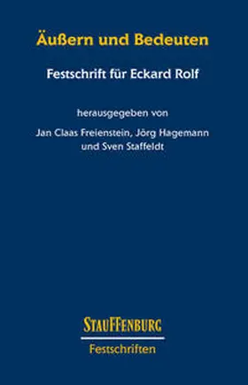 Freienstein / Hagemann / Staffeldt |  Äußern und Bedeuten | Buch |  Sack Fachmedien