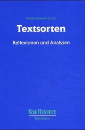 Adamzik |  Textsorten | Buch |  Sack Fachmedien