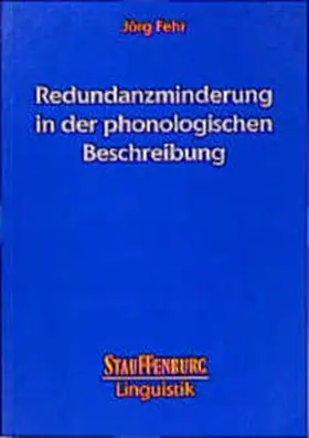 Fehr |  Redundanzminderung in der phonologischen Beschreibung | Buch |  Sack Fachmedien