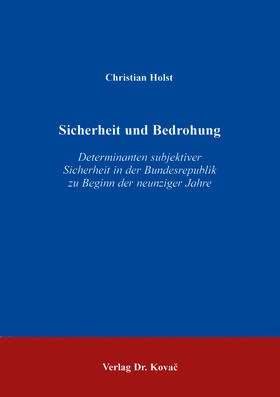 Holst |  Sicherheit und Bedrohung | Buch |  Sack Fachmedien