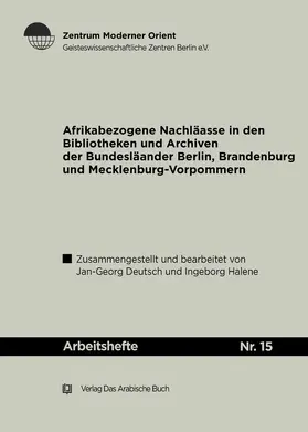 Halene / Deutsch |  Afrikabezogene Nachlässe | Buch |  Sack Fachmedien
