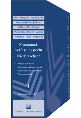 Blum / Baumgarten / Freese |  Kommunalverfassungsrecht Niedersachsen | Loseblattwerk |  Sack Fachmedien