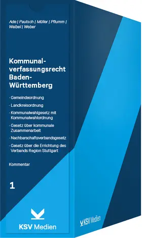 Ade / Pautsch / Müller |  Kommunalverfassungsrecht Baden-Württemberg | Buch |  Sack Fachmedien