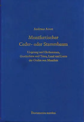 Arzet / Kuhn / Niederstetter |  Montfortischer Ceder- oder Stammbaum | Buch |  Sack Fachmedien