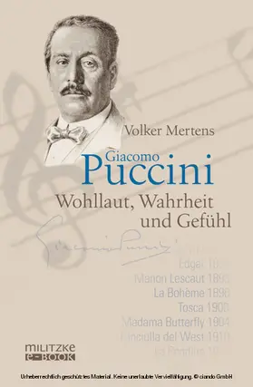 Mertens |  Giacomo Puccini | eBook | Sack Fachmedien