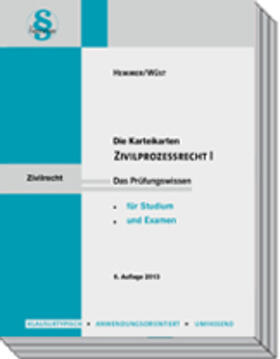 Hemmer / Wüst |  Karteikarten ZPO I | Sonstiges |  Sack Fachmedien
