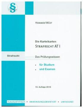 Hemmer / Wüst | Hemmer, K: Strafrecht AT 1 | Buch | 978-3-86193-817-0 | sack.de