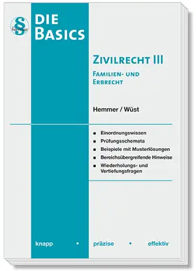 Hemmer / Wüst / Grieger | Basics Zivilrecht III | Buch | 978-3-86193-914-6 | sack.de