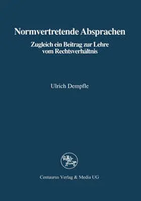 Dempfle |  Normvertretende Absprachen | eBook | Sack Fachmedien