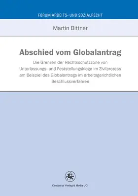 Bittner | Abschied vom Globalantrag | E-Book | www2.sack.de