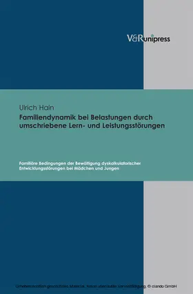 Hain |  Familiendynamik bei Belastungen durch umschriebene Lern- und Leistungsstörungen | eBook | Sack Fachmedien