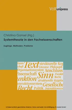 Gansel |  Systemtheorie in den Fachwissenschaften | eBook | Sack Fachmedien