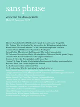 Fuchshuber / Hellbrück / Traiman |  sans phrase | Buch |  Sack Fachmedien