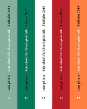 Dahlmann / Scheit |  sans phrase: Hefte 4 und 11 bis 14 | Buch |  Sack Fachmedien