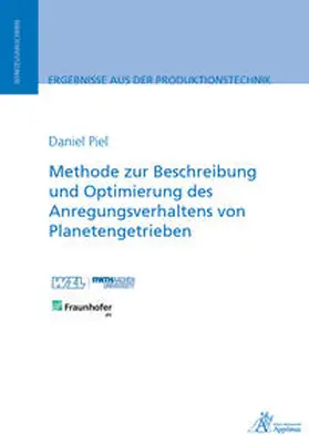 Piel |  Methode zur Beschreibung und Optimierung des Anregungsverhaltens von Planetengetrieben | Buch |  Sack Fachmedien