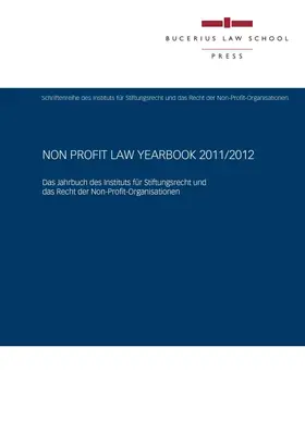 Milberg / Göring / Krause |  Non Profit Law Yearbook 2011/2012 | Buch |  Sack Fachmedien