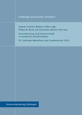 Coester-Waltjen / Lipp / Reuß |  Verantwortung und Gemeinschaft in modernen Gesellschaften | Buch |  Sack Fachmedien