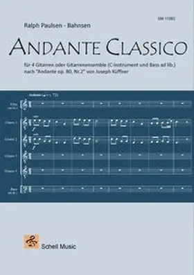 Paulsen-Bahnsen |  ANDANTE CLASSICO (nach "Andante" von Joseph Küffner) | Buch |  Sack Fachmedien