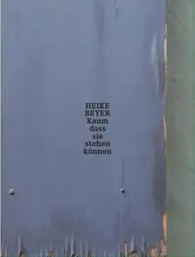 Museum für Neue Kunst, Freiburg / Kunstverein Heilbronn |  Heike Beyer: Kaum dass sie stehen können | Buch |  Sack Fachmedien