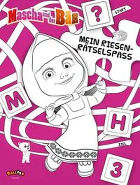 Animaccord |  Mascha und der Bär - Mein Riesen-Rätselspaß | Buch |  Sack Fachmedien