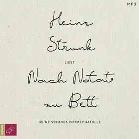 Strunk |  Nach Notat zu Bett | Sonstiges |  Sack Fachmedien