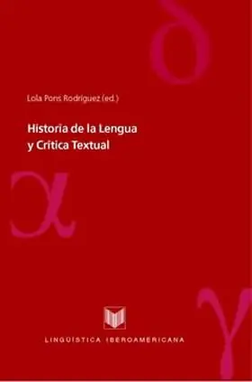 Rodríguez |  Historia de la Lengua y Crítica Textual | eBook | Sack Fachmedien