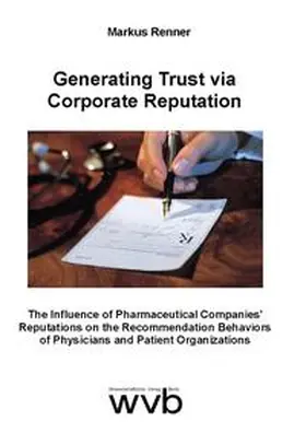 Renner |  Generating Trust via Corporate Reputation | Buch |  Sack Fachmedien