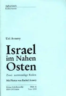 Avnery / Zimmer-Winkel |  Israel im Nahen Osten | Buch |  Sack Fachmedien