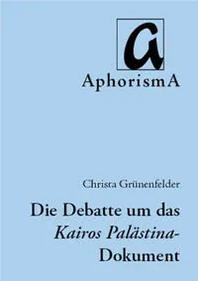 Grünenfelder |  Einblicke in die kontextuelle Palästinensische Theologie | Buch |  Sack Fachmedien