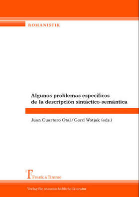 Wotjak / Cuartero / Cuartero Otal |  Algunos problemas específicos de la descripción sintáctico-semántica | Buch |  Sack Fachmedien