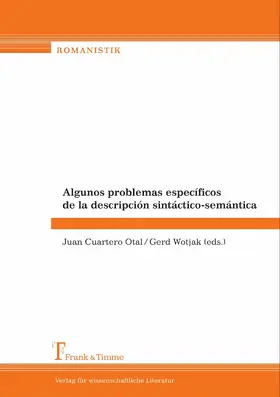 Otal / Wotjak |  Algunos problemas específicos de la descripción sintáctico-semántica | eBook | Sack Fachmedien