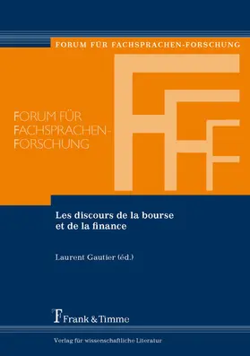 Gautier |  Les discours de la bourse et de la finance | eBook | Sack Fachmedien