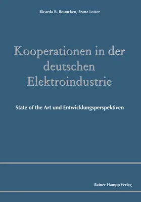 Bouncken / Lotter |  Kooperationen in der deutschen Elektroindustrie | Buch |  Sack Fachmedien