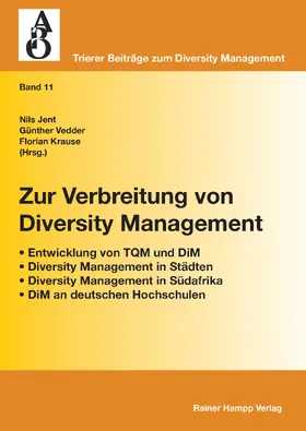 Jent / Vedder / Krause |  Zur Verbreitung von Diversity Management | Buch |  Sack Fachmedien