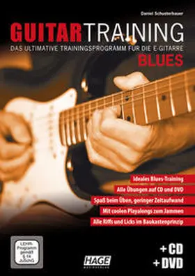 Schusterbauer / Hage |  Guitar Training Blues + CD + DVD | Buch |  Sack Fachmedien