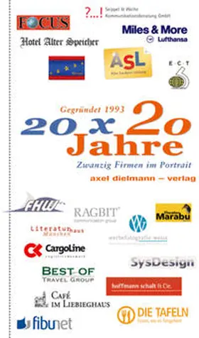 Dielmann / FHW Fachhochschule Westküste / Literaturhaus München |  20 x 20 Jahre | Buch |  Sack Fachmedien
