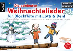 Hossain |  Die schönsten Weihnachtslieder für Blockflöte mit Lotti & Ben! | Buch |  Sack Fachmedien