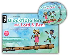 Hossain |  Blockflöte lernen mit Lotti & Ben + 2 Audio-CDs! | Buch |  Sack Fachmedien