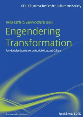 Kahlert / Schäfer |  Engendering Transformation | Buch |  Sack Fachmedien